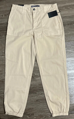 Joe s Jeans Utility Joggers Pants Women s 28 Woven Natural/ Beige Patch Pockets