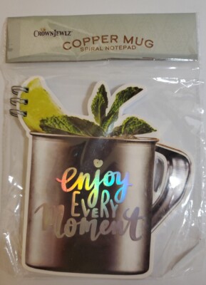 Small Spiral Notepad Enjoy Every Moment On Mule Mug Shaped Stocking Stuffer