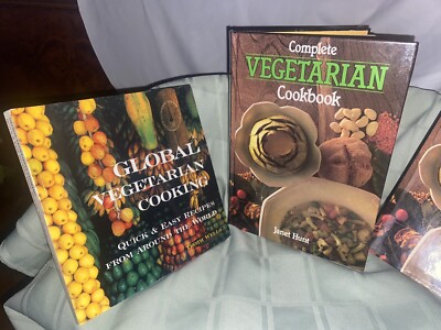 Complete Vegetarian Cookbook Janet Hunt & Global Vegetarian Cooking Troth Wells