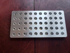 Reloading Block / Tray Precision CNC Machined 6061 T6 Aluminum (.388 C-bore.)