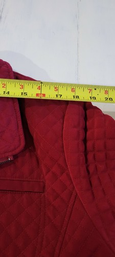 Womens St Johns Bay Quilted Coat Burgandy/Red Size 2xl - Picture 8 of 11