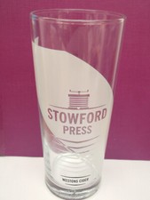 Stowford Press Westons Cider pint glass Somerset Xmas Birthday Pub Bar
