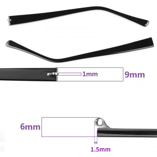 2PCS Replacement Glasses Temple Arm Sunglasses Repair Fittings Accessory 4-10mm - Picture 18 of 19