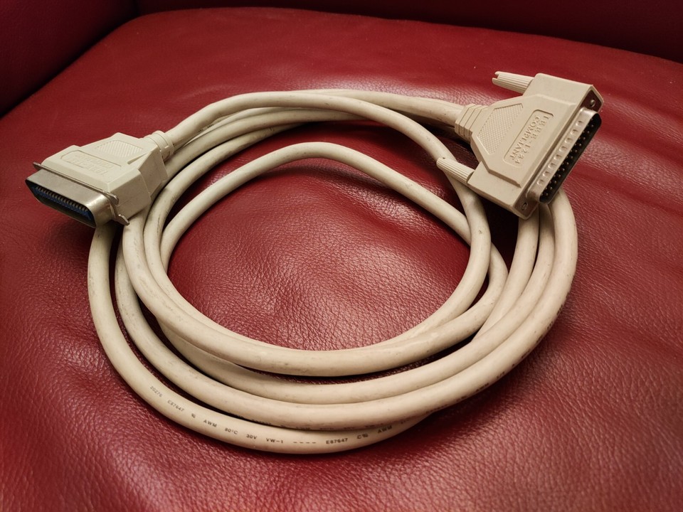 10ft 25 pin Male to PRINTER IEEE 1284 Centronic Parallel Port Cable ...