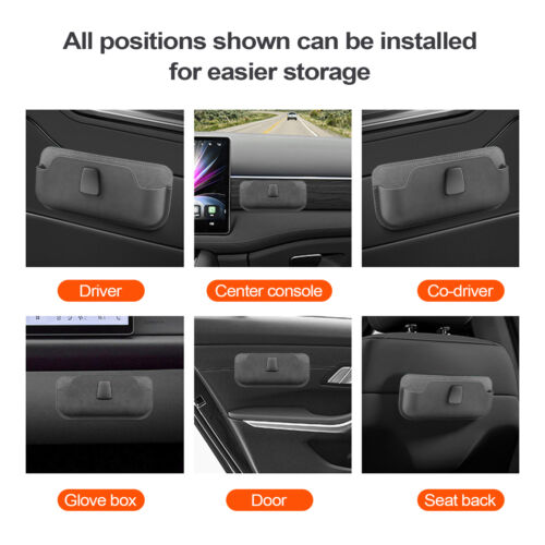 Sun Visor Eyeglasses Holder Large-Capacity Travel Sunglass Holder usual - Picture 10 of 11