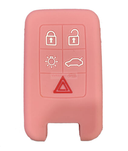 Fit Volvo V60 S60L S80L XC60 5 Button Remote Smart Key Fob Silicone Case Cover - Picture 4 of 21