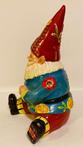 LORI SIEBERT PAINTED ELF GNOME FIGURE - 8.5” HIGH - VERY DETAILED - EXCELLENT! - Picture 3 of 10