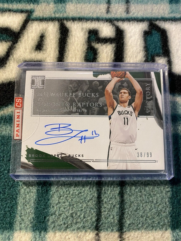 BROOK LOPEZ 38/99 AUTO 2021 IMPECABLE SIN CIRCULAR REDES AUTÓGRAFOS BUCKS LAKERS CORTADORAS Foto 2 de 4