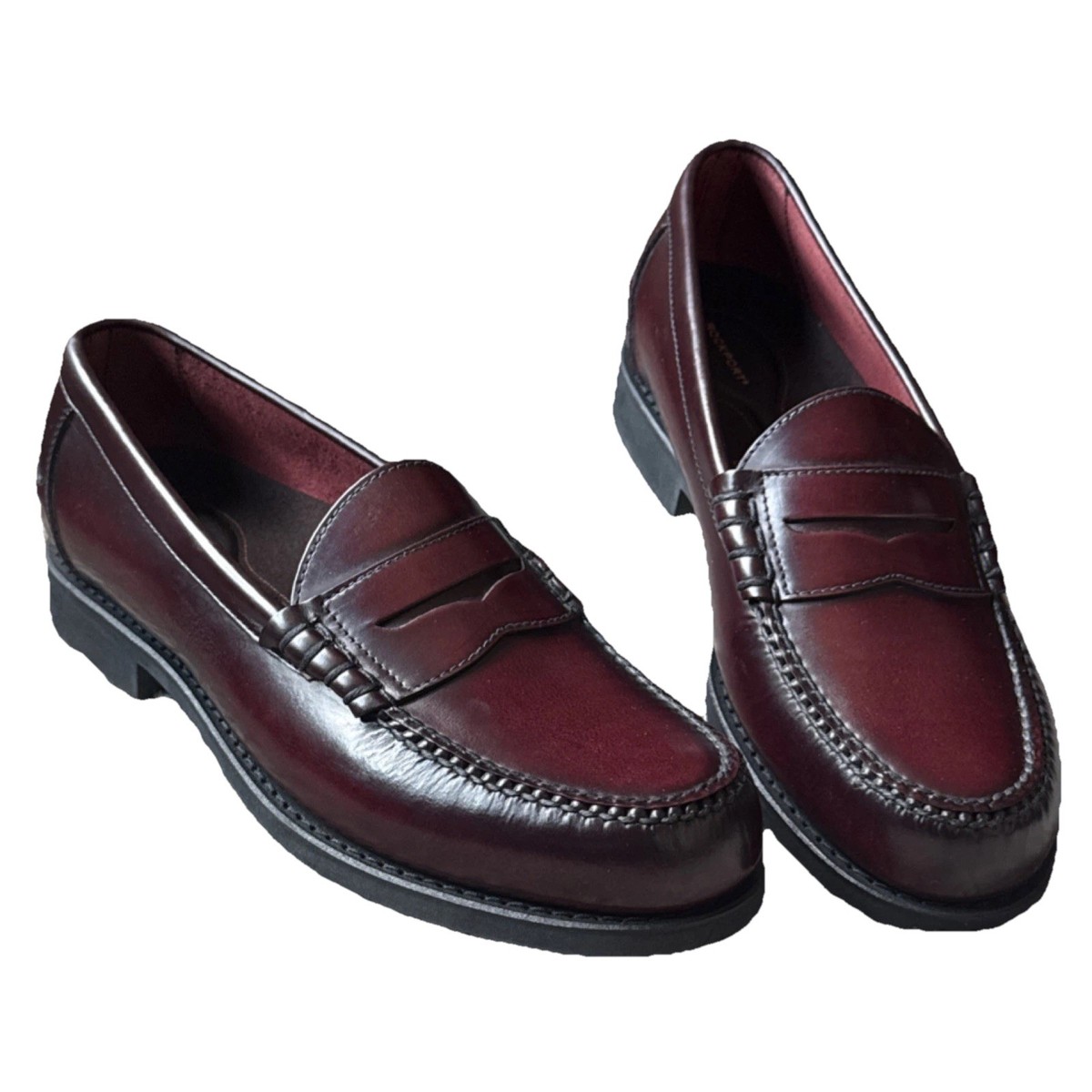 Mens Rockport loafers never worn 13 N cordovan style name Cleveland Rock Port Mens Cordovan Penny Loafers 8M | eBay main image 2