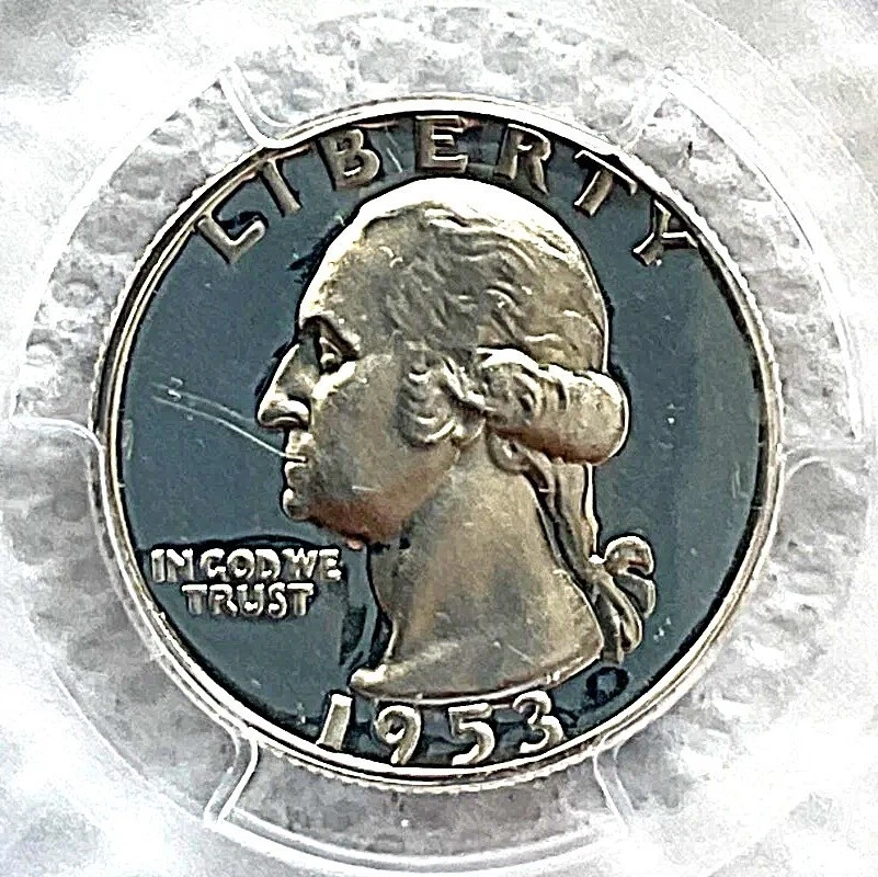 1953-P George Washington Silver Quarter Proof PCGS PR66 / HARD TO FIND /UNC - Image 2 of 4