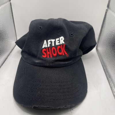 Vintage AFTER SHOCK Get Crystallized Black Adjustable Hat Embroidered - Poor