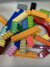 Lego Duplo - lange Bausteine normale Höhe und flache Steine - gebraucht