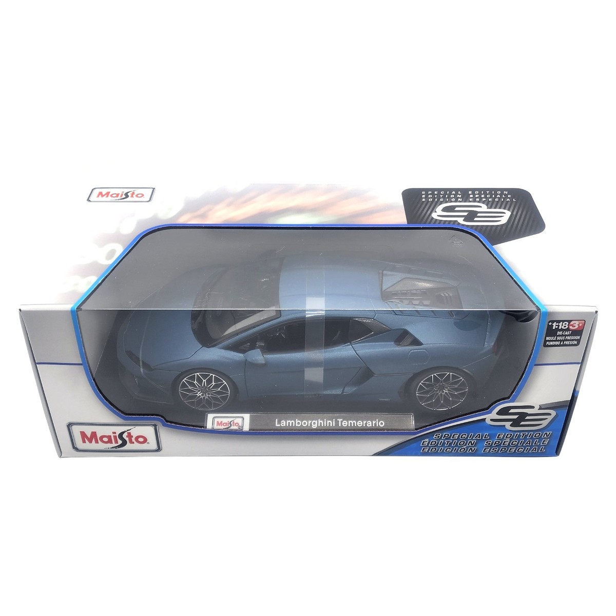 Maisto Lamborghini Temerario Blue Kids Model Diecast Toy Sport