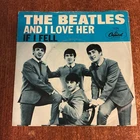 Beatles 'And I Love Her/If I Fell' 1964 US Capitol  7" Vinyl 45 Pic Sleeve EX/VG