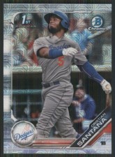2019 Bowman Chrome Mega Box Prospects Refractors #BCP-134 Cristian Santana 2000
