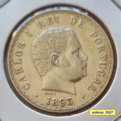 Portugal - 500 REIS 1893 - Argent - CHARLES KING - D. CARLOS - ARMOIRIES *A-UNC* - Photo 1/2