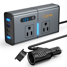Bmk Bmk 200W 7-In-1 Car Power Inverter Dc 12V To 110V Ac Pd 27W Usb-C Qc 3.0