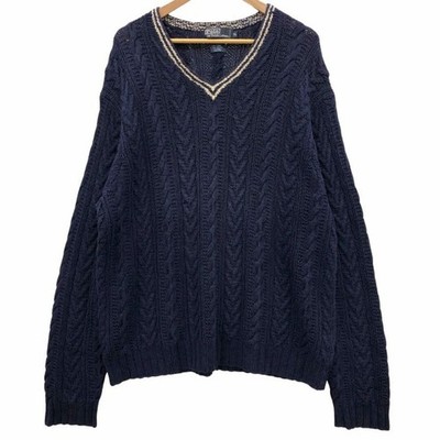 Polo Ralph Lauren Pullover Knit V-neck Hand AFB48 Used STOC-0