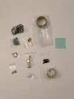 Mixed vintage costume jewelry lot earrings necklace bracelet watch ring brooch
