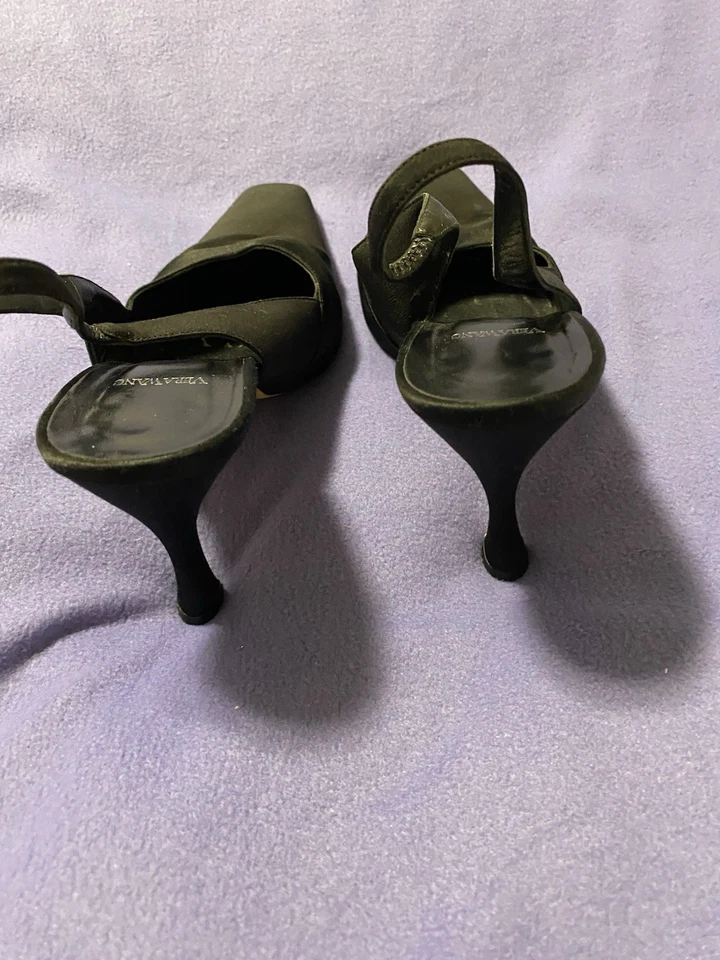 Tacones Vera Want negros 9,5 3 pulgadas Foto 3 de 4