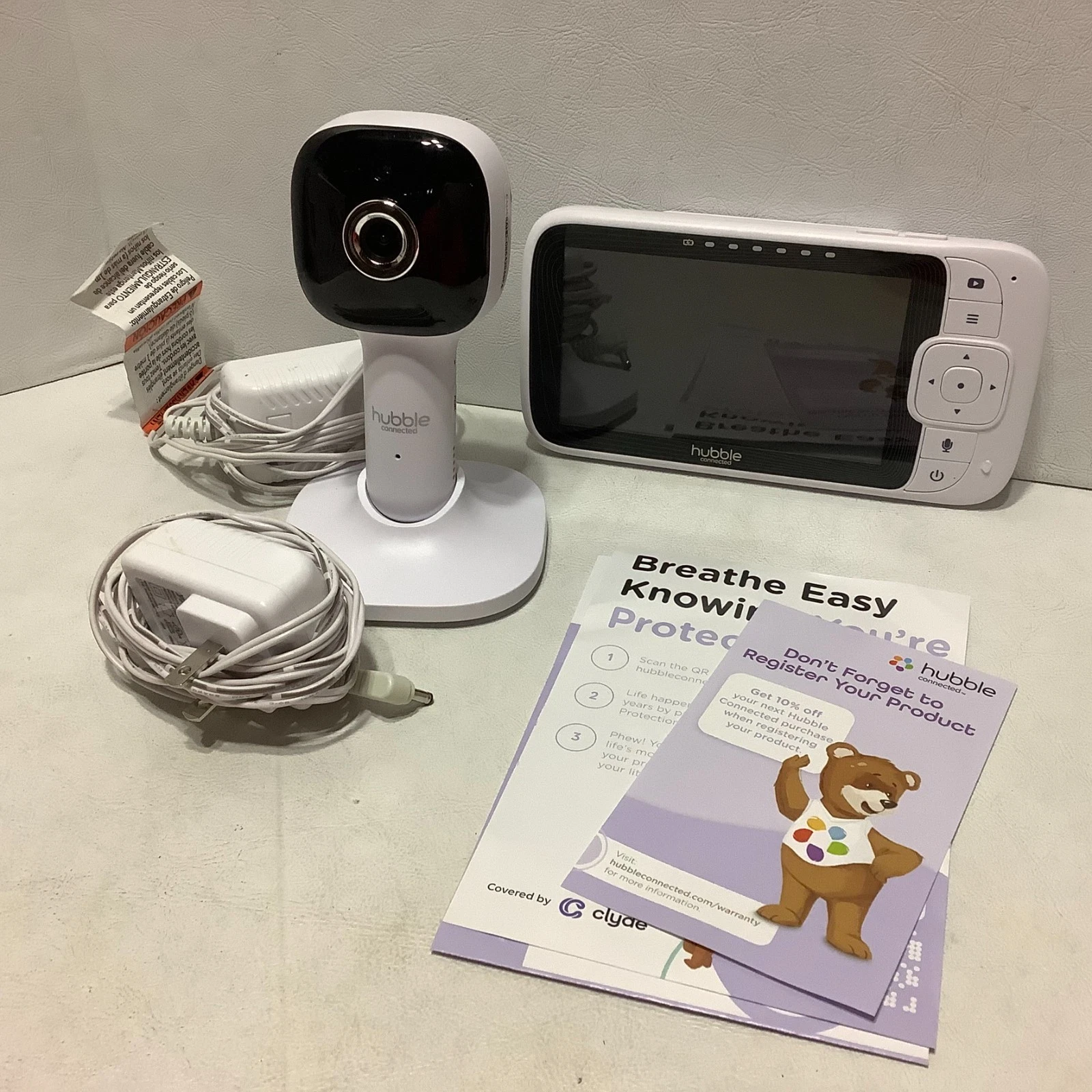 Hubble Connected Nursery Pal Cloud Baby Monitor 5” w/Box Please Read