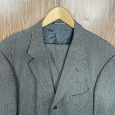 Tuta uomo Gian Carlo Lamberti made in Italy 2 pezzi 42R 34x31 grigio lana testurizzata