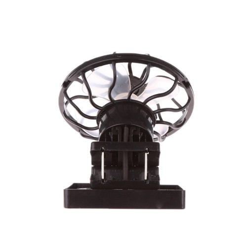 Solar Sun Power Panel Ventilator Fan Outdoor Clip-on Cooling Outdoor Camping - Picture 2 of 5