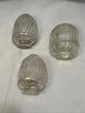 Vintage Glass Bird Cage Feeders (3)