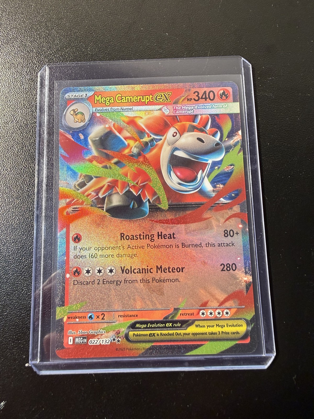 Mega Camerupt ex - Double Rare ME01: Mega Evolution 022/132 LP