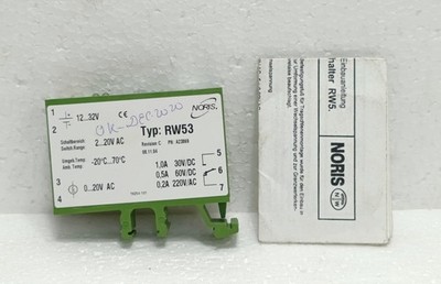 Noris A23869 RW53 REV C Grenzwertschalter Relais 2-20VAC Marine Industrie Ersatz