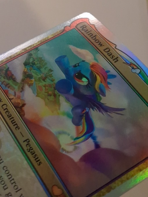 rainbow dash mtg card Rainbow Dash Foil LP Secret Lair My Little Pony MTG Magic the Gathering