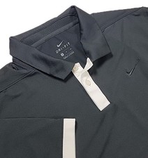 Men s Nike Golf Polo Dri Fit XLarge Black Short Sleeve