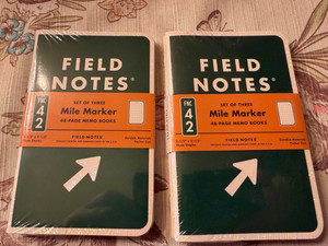 feild notes mile marker memo book
