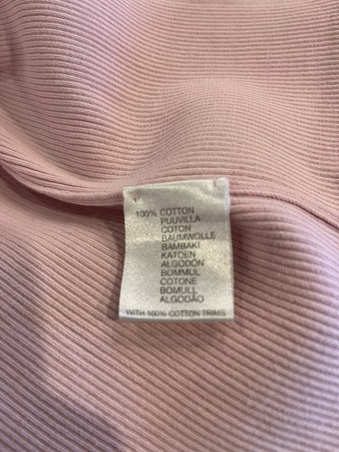 BURBERRY LONDON SWEATER WOMENS LARGE PINK ZIP UP CARDIGAN MADE IN ITALY FLORAL - Picture 7 of 9