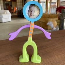 90’s CBS Designs 1999 Vintage Flexo Buddies Man Dad Photo Frame Bendable Figure