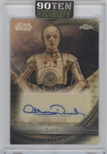2025 Topps Chrome Star Wars Anthony Daniels C-3PO Auto Superfractor 1/1 AV-ANT