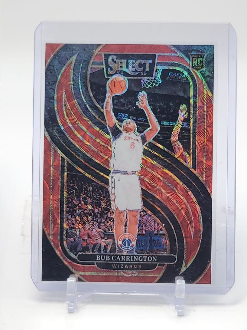 BUB CARRINGTON 2024-25 SELECT PREMIER LEVEL ROOKIE RED SCOPE RC /249 Q5722