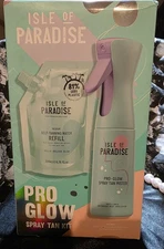 Isle Of Paradise Pro Glow Spray Tanning Kit With Refill.