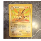 Pokémon Raichu 29/62 Base Set Stage 1 90 HP Rare Regular WOTC 1999 Fossil