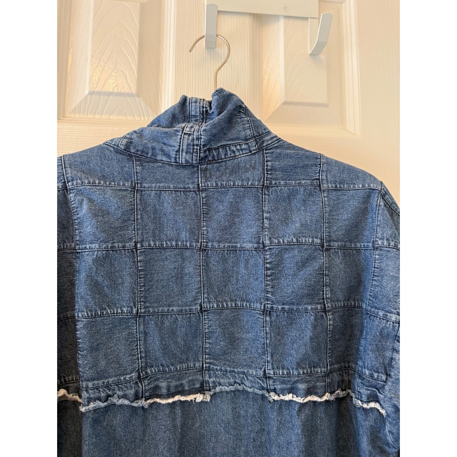 Soft Surroundings Patchwork Denim Open Front Jack… - image 8