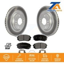 Coated Brake Rotor Semi-Metallic Pad Front Kit For Hyundai Kona Kia Seltos Forte