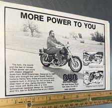 Bubs Enterprises Motorcycle Custom Exhaust Pipes  Motorcycle Ad -#565