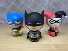 Funko Dorbz Lot of 3 DC Comics Batman, Batgirl, & Harley Quinn (Unboxed)