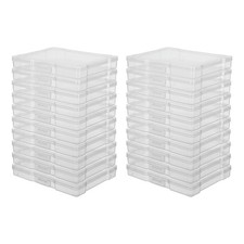 Novelinks 24 Pack 5"x7" Clear Photo Storage Boxes And Photo Organizers NL57A