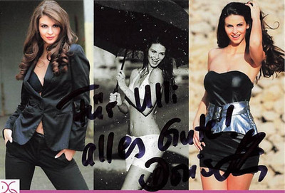 Doris Schmidts UH Miss Germany 2009 Autogrammkarte Für Ulli original sign 7889 D