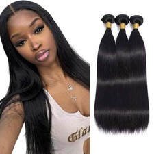 Human Hair Bundles Straight Human Hair Bundles Natural Black Straight Bundle 26