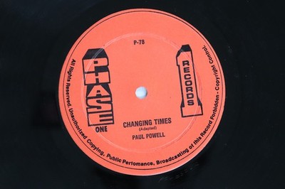 12'' PAUL POWELL Changing Times / Sha P78 PHASE ONE RE JAMAICA