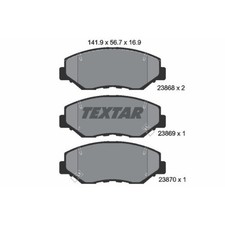 TEXTAR Bremsbeläge Bremsbelegsatz vorne für Honda Accord VII Tourer CR-V II