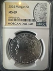 2024 - NGC MS69 - Morgan Silver Dollar - $1 Silver NGC Graded