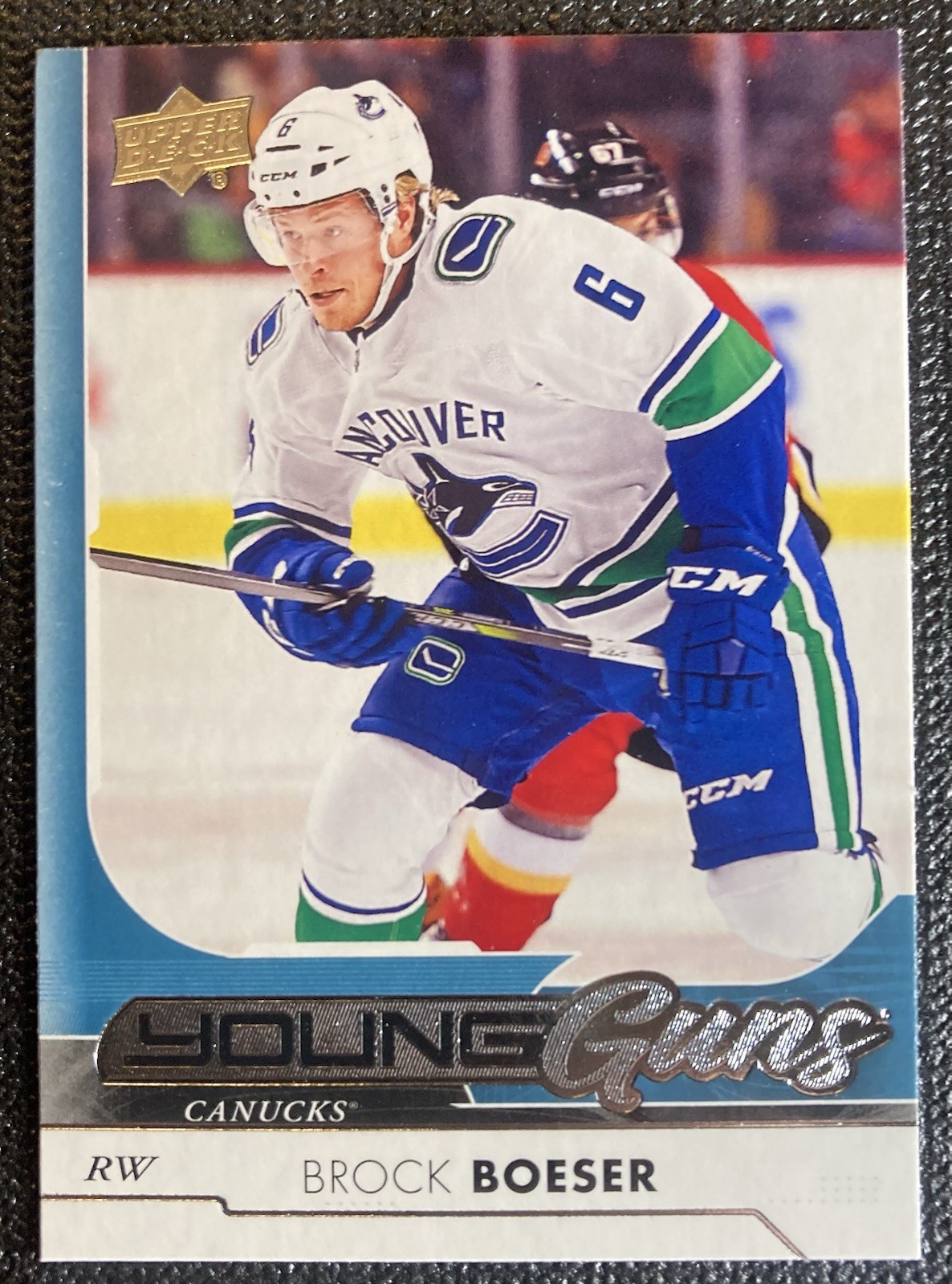2017-18 Upper Deck BROCK BOESER Young Guns #247 Rookie RC